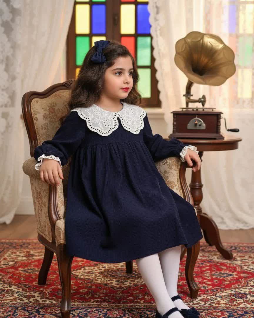 پیراهن کبریتی دخترانه مجلسی کد 041101