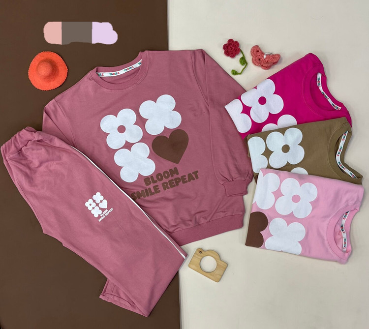 ست بلوز شلوار دخترانه بچگانه 5تا9سال